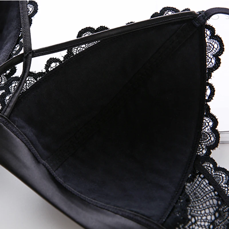 Треугольники Беспроводной Bralette комплект тонкий хлопок нижнее белье дышащее с