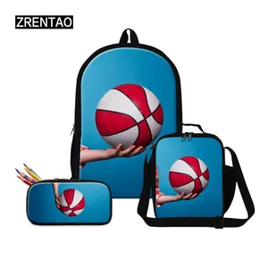 zrentao cartoon school backpack with pencil casecooler bags pupils polyester book bags mochilas polyeater bags for boys girls free global shipping