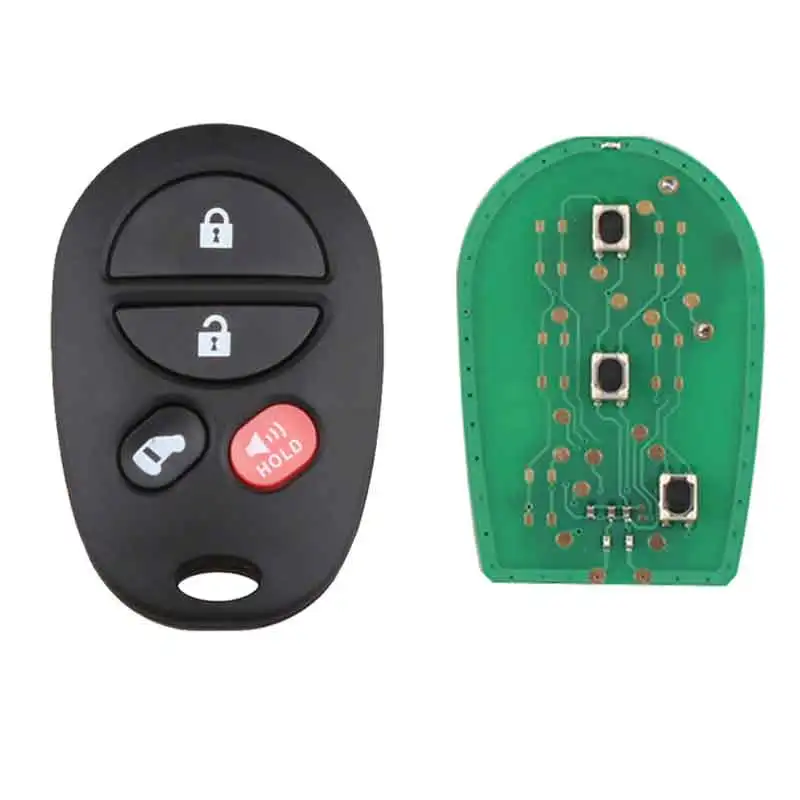 IZTOSS 4 Пуговицы дистанционного брелока DIY для Toyota Avalon 2005 2006 2007 2008 GQ43VT20T оригинальные