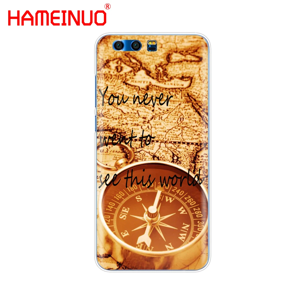 HAMEINUO World Map Travel Plans Cover phone Case for Huawei Honor 10 V10 4A 5A 6A 7A 6C 6X 7X 8 9 LITE | Мобильные телефоны и