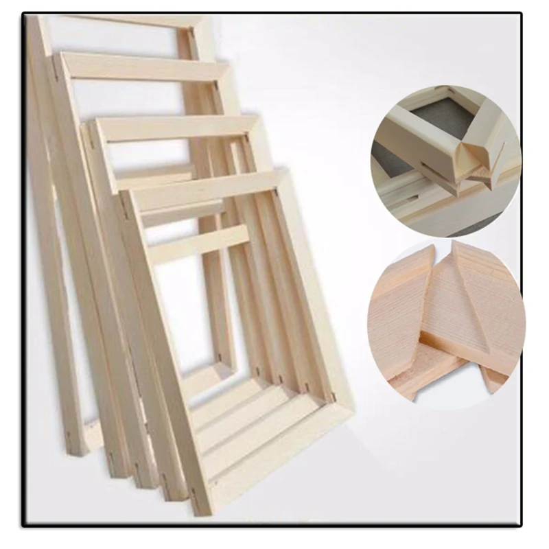 

High Quality Many Size Available Wood Frame For Canvas Painting Oil Customize Size With Framed Wall Pictures High