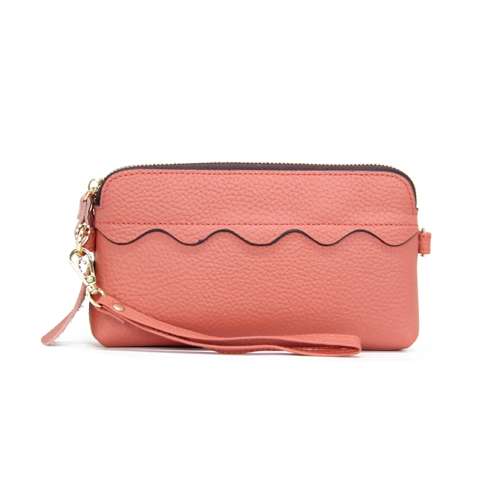 Wallet Women Brand Design Cartera Mujer Genuine Leather Clutch Wallets 4 Colors Fashion Long Carteira Feminina Lady Purse | Багаж и сумки