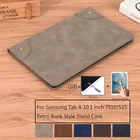 Чехол с подставкой для планшета Samsung Galaxy Tab A 10,1, 2019, чехол с откидной крышкой из искусственной кожи в стиле ретро, защитный чехол для телефона, чехол для телефона, чехол для планшета, Samsung Galaxy Tab A 10,1, 2019, чехол с откидной крышкой, защитная крышка, чехол для телефона, чехол д