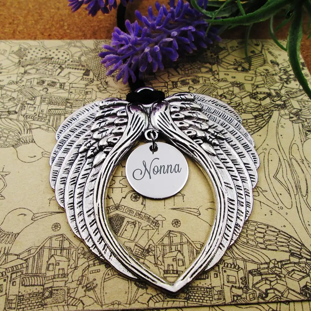 Памятный подарок для итальянской бабушки Nonna с ангелом новый I love my Angel