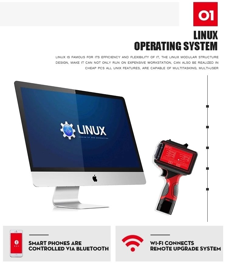 Умный ручной струйный принтер высотой 2 25 4 мм с USB и QR кодом|Кухонные комбайны| |