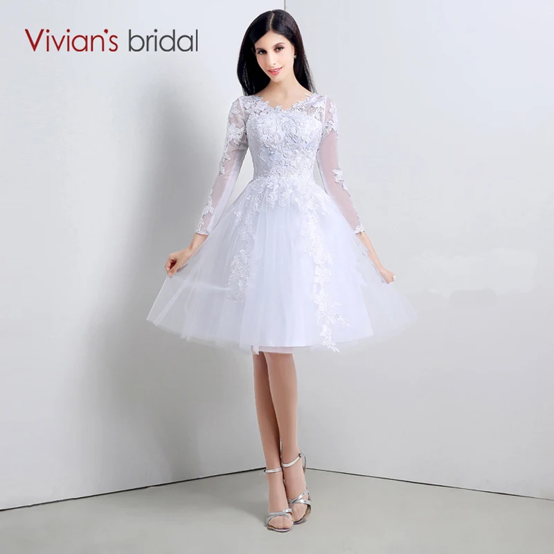 Vivian's Bridal элегантное Пышное Бальное Платье недорогие свадебные платья с