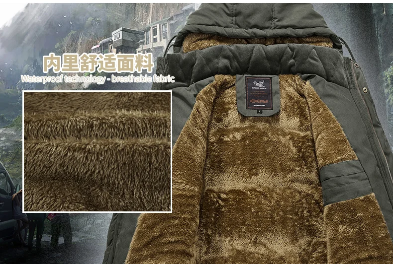 12XL 10XL 8XL зимняя куртка мужская Толстая теплая одноцветная мужская куртка со съемным капюшоном необходимое пальто армейский зеленый хаки темно-синий