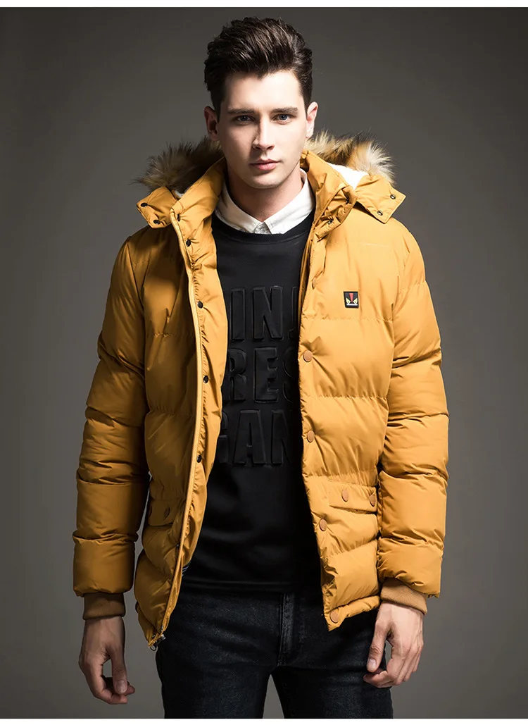 Мужская теплая парка средней длины с капюшоном jaqueta masculina hombre куртка зима 2019|parka