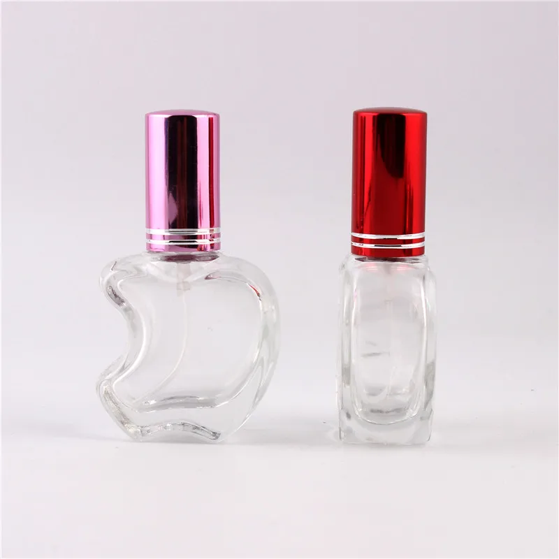 Beauty 10 Colors Stylish 10ml Unique Mini Glass Perfume Bottles With Spray Lovely Apple Style Refillable Parfum Atomizer | Красота и