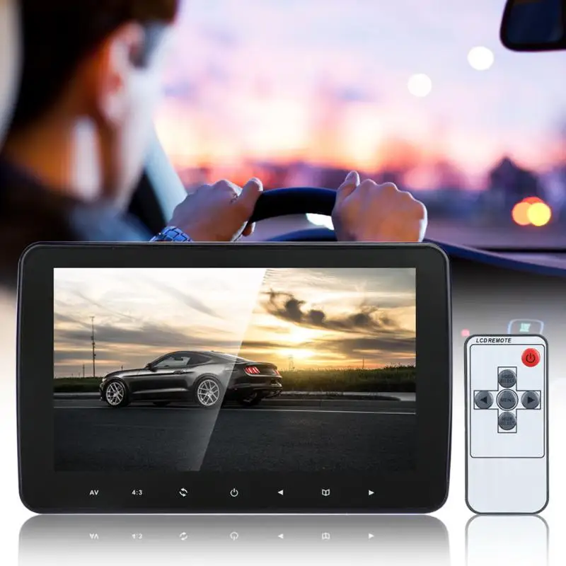 Новый универсальный автомобильный монитор 10 дюймов 7 Вт 1024*600 HD цифровой ЖК экран