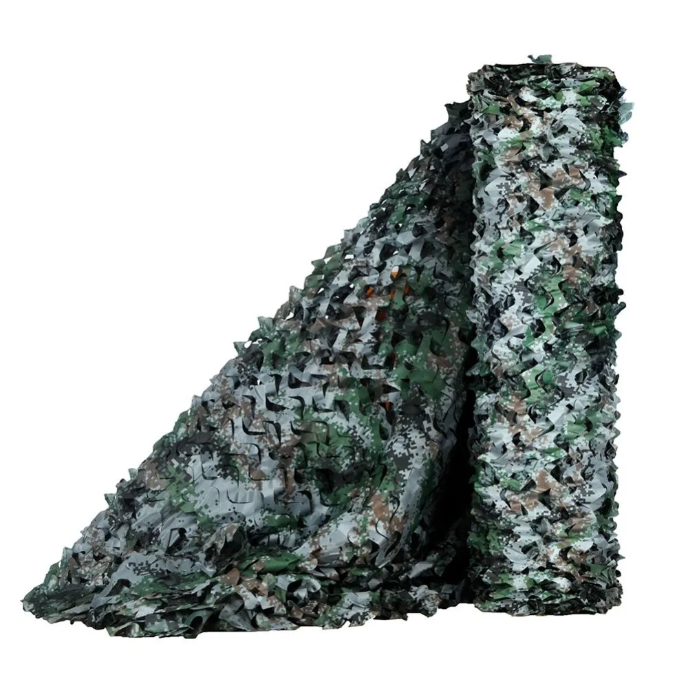 Снайперская камуфляжная сетка Маскировочная Сетка жалюзи ghillie Костюмы отлично подходит для защиты от солнца Военная тактическая одежда стрельба охота