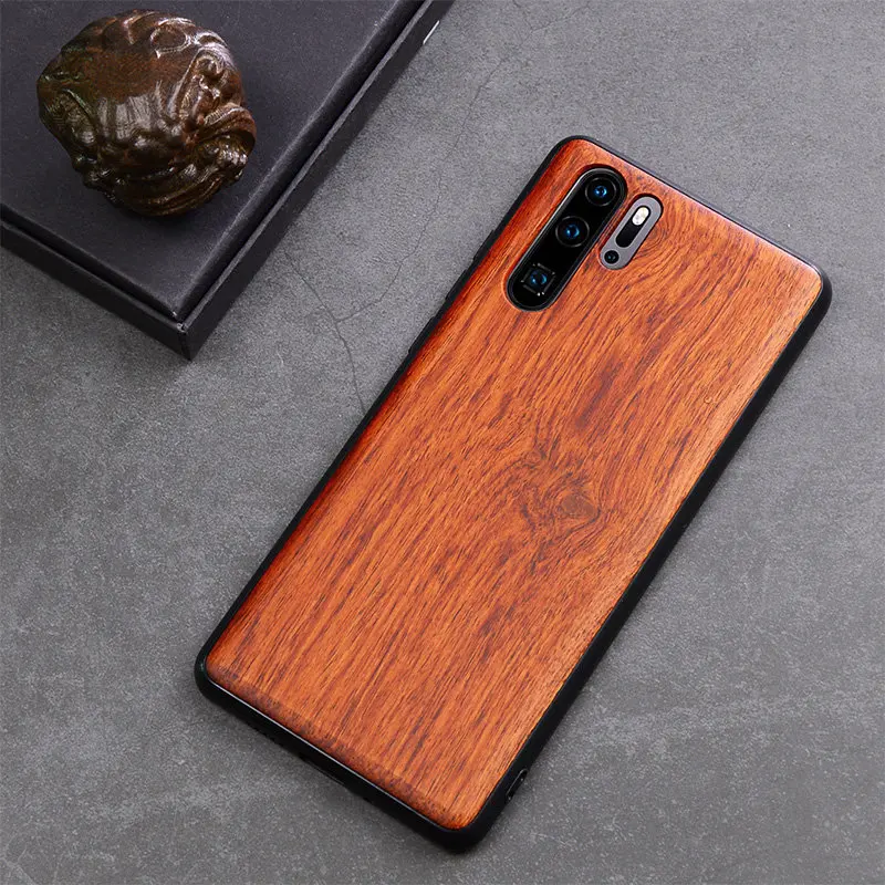 Чехол для телефона с резной розой Huawei P30 Pro Деревянный Цветочный чехол P30|Бамперы| |