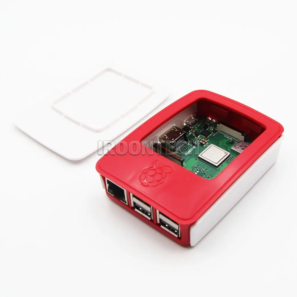 Чехол K2: оригинальный официальный Дело коробка для Raspberry PI 3 Модель B красно-белые