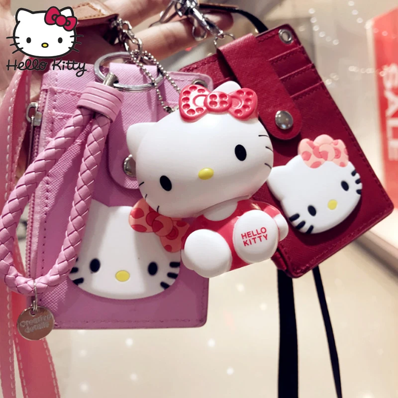 Держатель для монет Hello Kitty удобный плюшевый Кошелек с отделением и карт