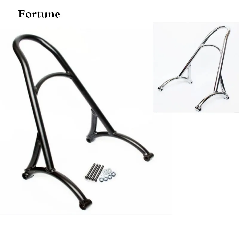 Motorcycle Black Chrome Short Passenger Sissy Bar Backrest fit For Harley Sportster XL Iron Nightster 883 1200 2004-2017 | Автомобили и