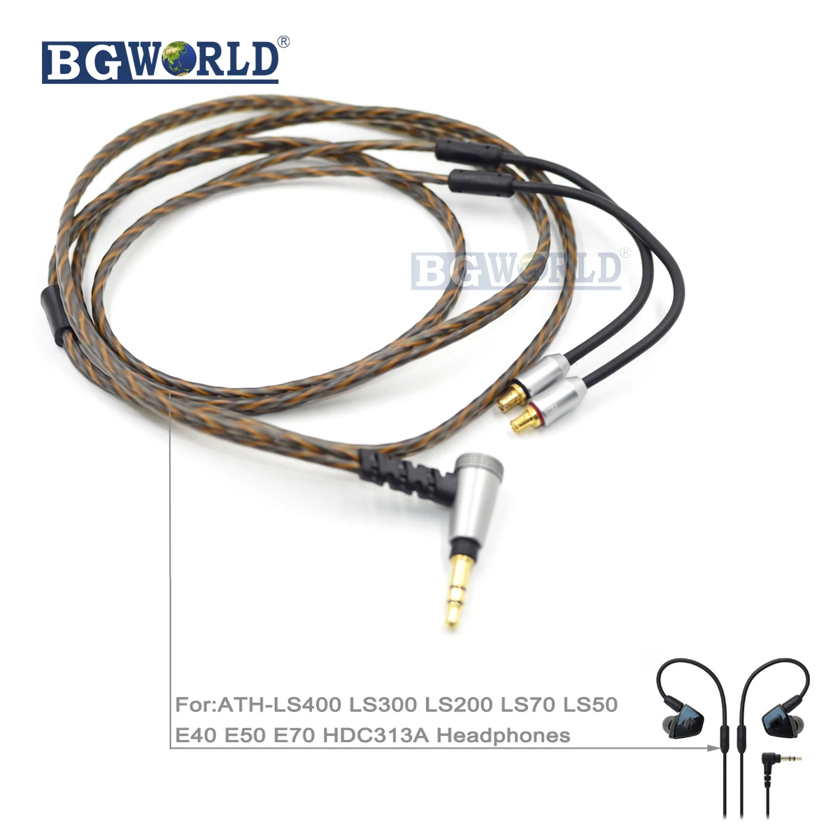 BGWORLD Замена шнур кабель 1 2 м обновляемая линия для ATH-LS400 LS300 LS200 LS70 LS50 E40 E50 E70 HDC313A