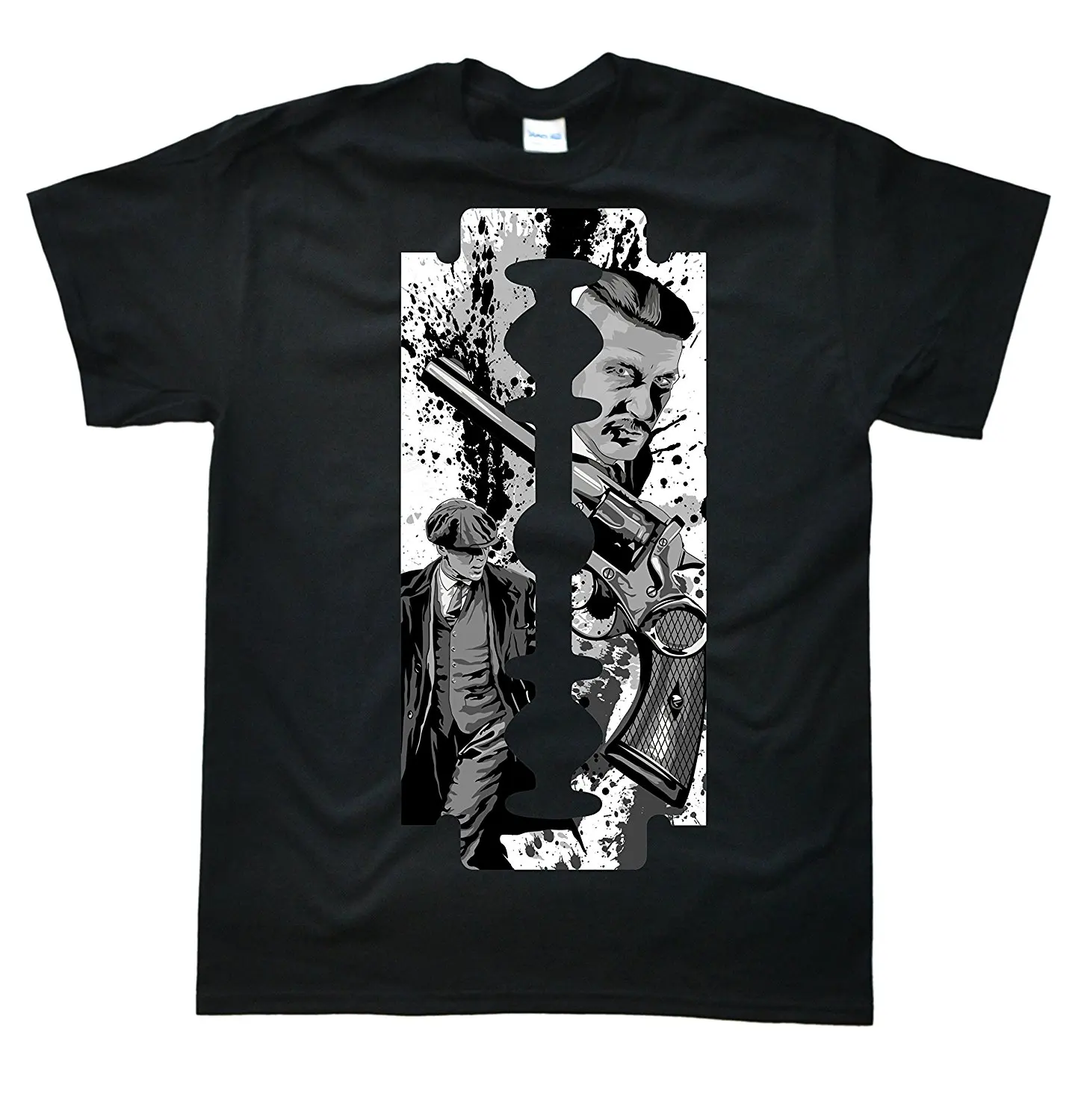 

Summer Fashion Hot Stooble Men's Peaky Blinders Razorblade T-Shirt Tee shirt