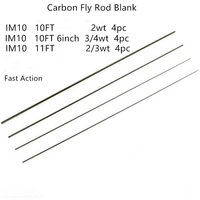 im10 10ft 2wt 106 34wt 11ft 23wt carbon fishing rod blank fast action