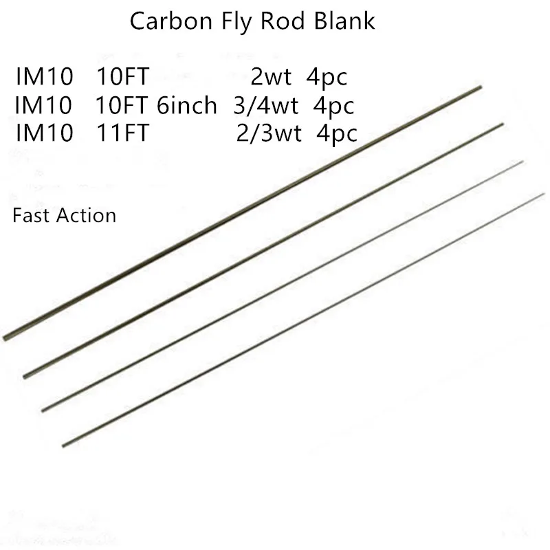 IM10 10 футов 2wt / 10ƌ 'Ɖ/4wt/11FT 2/3wt карбоновая удочка пустая быстрая