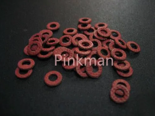 

1000 Pcs M8 8mmx16mmx1.2mm Red Insulating Fiber Washer