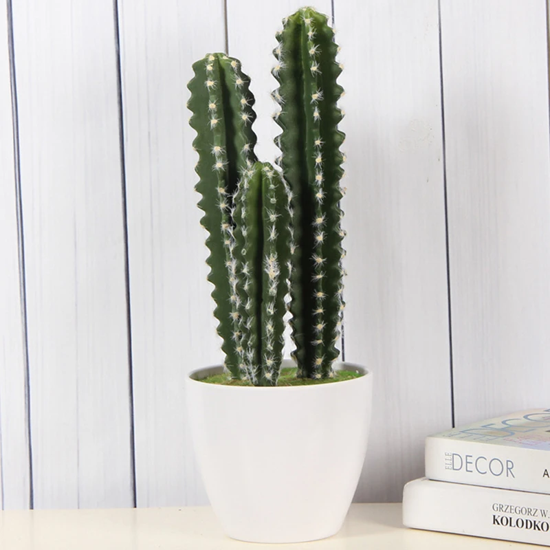 

Artificial Cactus Plastic Foam Succulent plants flores Real Touch Large home office table decor flowers DIY desert plant