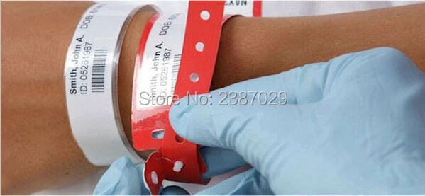 Индивидуальная печать 125 кГц RFID TK4100 одноразовый Бумажный ID браслет для
