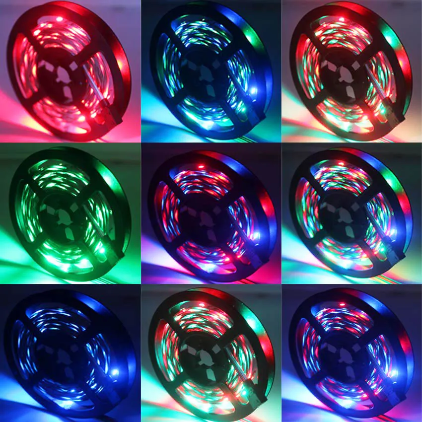 IKVVT RGB Светодиодная лента водонепроницаемая Диодная Тира SMD 2835 лампа гибкий