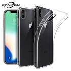 Мягкий чехол из ТПУ для iPhone XS Max, прозрачные тонкие чехлы для iPhone XS MAX, XR, X, 7 PLUS, 8, 6S, 6, 5, SE, прозрачный силиконовый чехол, чехол