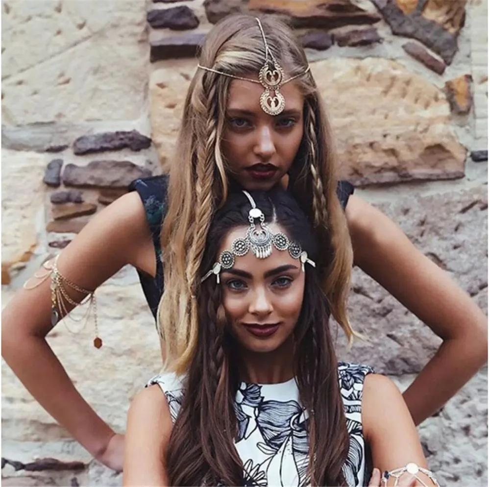 Новый Boho подвески из винтажного металлического Серебрянного Плетеный