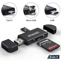 Устройство для чтения карт памяти SD, USB 3,0, адаптер USB Type C Micro TF/SD, кардридер для флэш-накопителей, адаптер 3 в 1, OTG