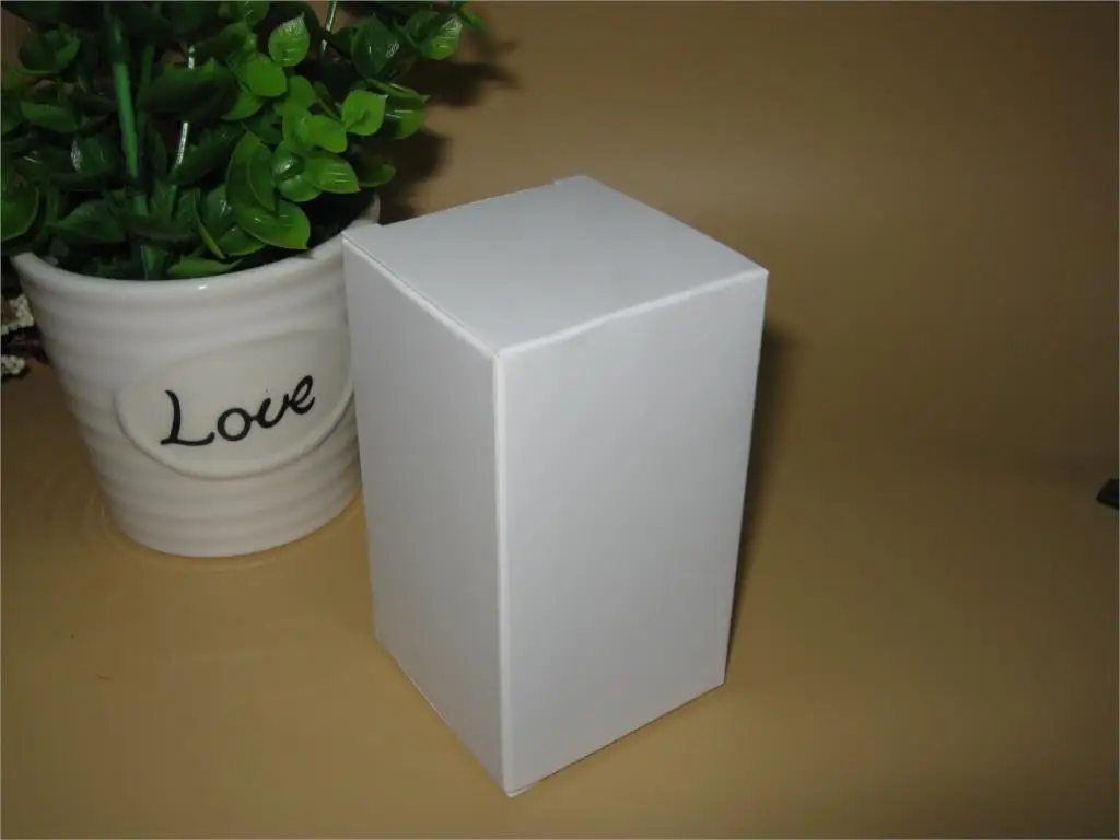 Бумажная коробка упаковка крафт 50 шт./лот 6x6x13 см картон 350gsm свадьба и | Дом сад