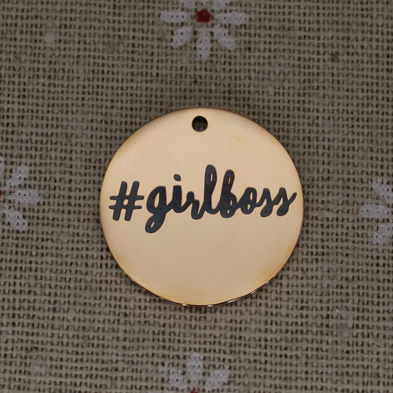 Феминистская девушка забавная женщина Босс подарки # Girlboss из нержавеющей стали
