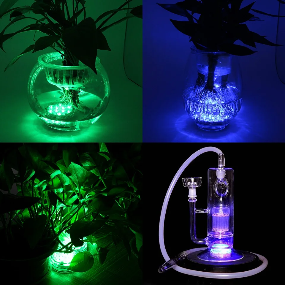 Погружной RGB светильник с дистанционным управлением 10 светодиодов питание от