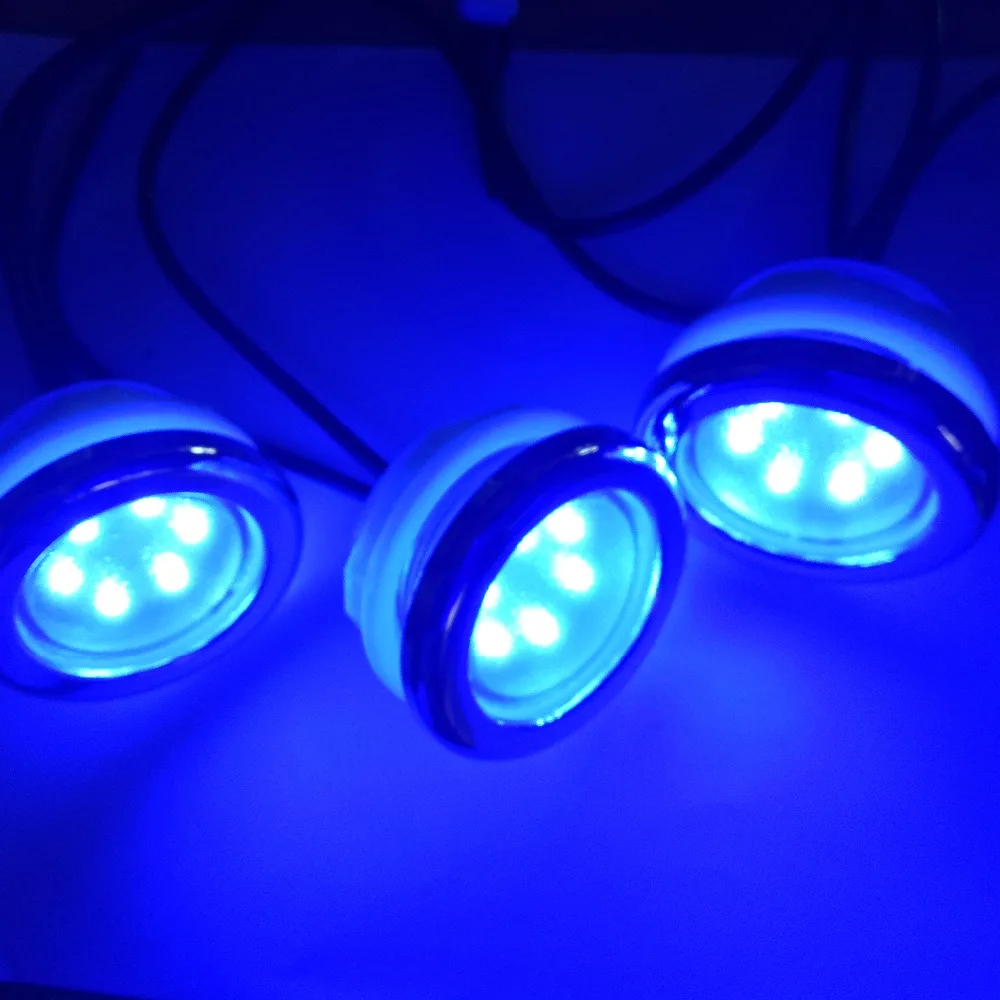 Водонепроницаемая Массажная светодиодная RGB лампа 1 Вт подводный светодиодный