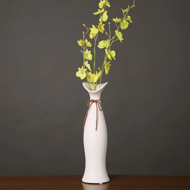 Modern Living Room New Year Decor Craft Dry Flower Water Plant Vase Ceramic Desktop Vases For Decoration Figurines | Дом и сад