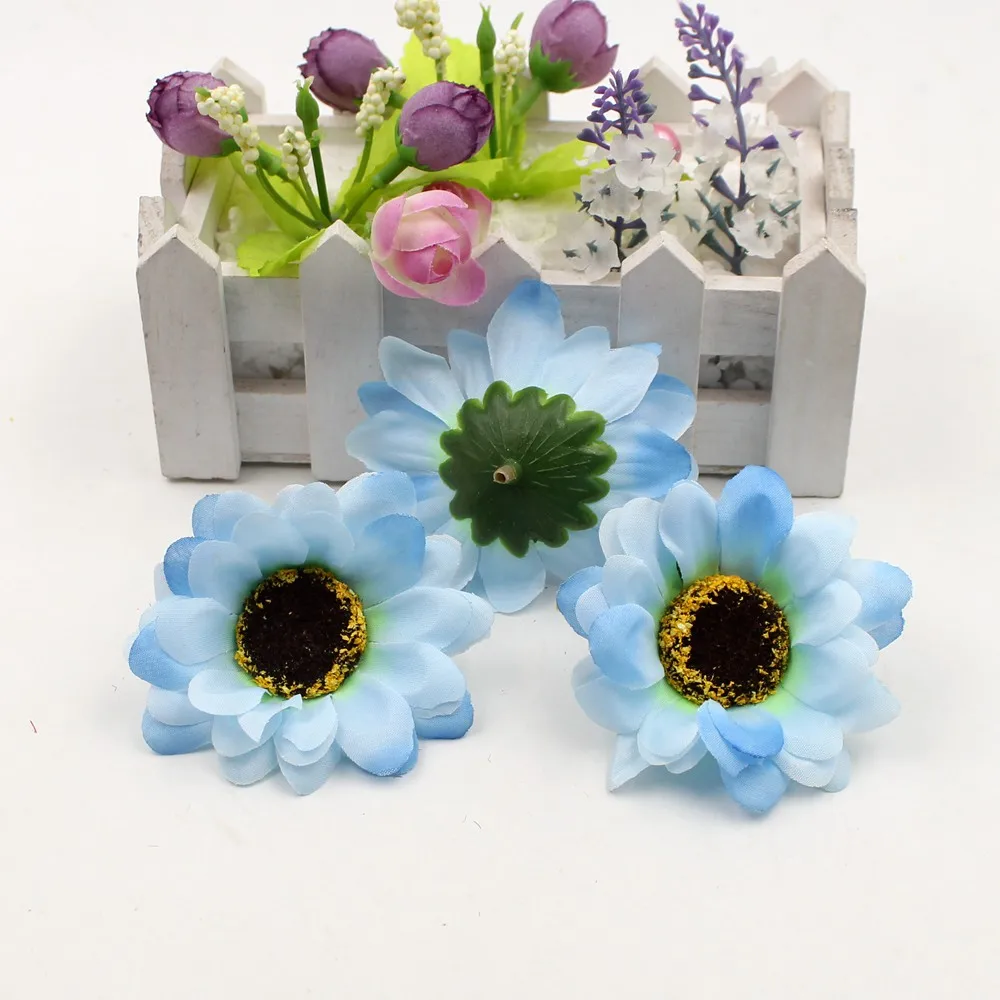 10 шт. искусственные цветы 7 см|artificial flower heads|flower headsunflower artificial flowers |