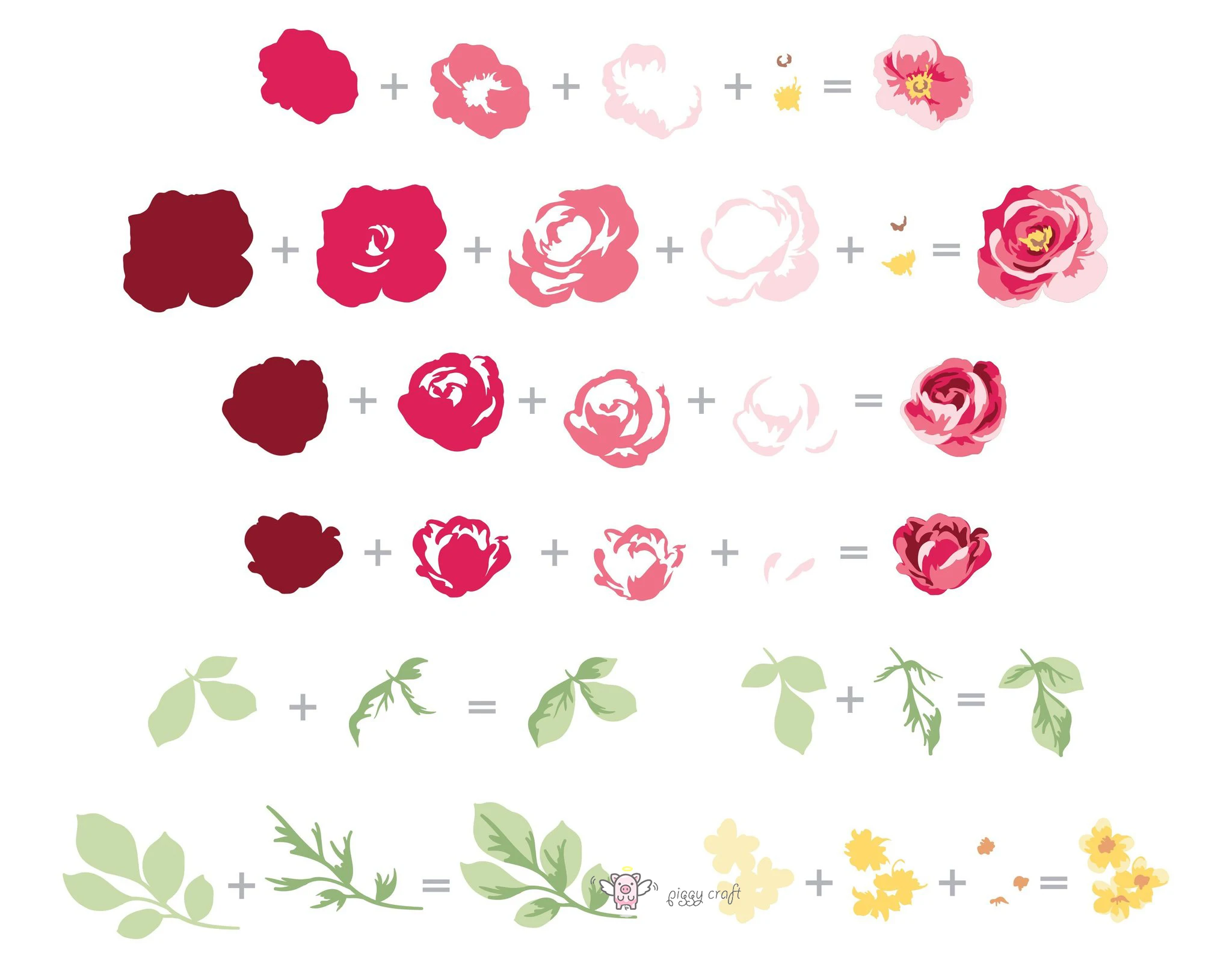 Свинья для рукоделия металлический Трафаретный вырубной штамп резки цветока