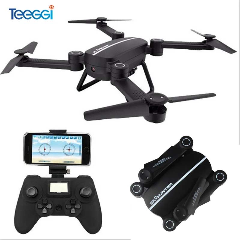Teeggi складной X8TW WI FI FPV 0.3MP Камера Quadacopter приложение Управление селфи вертолет