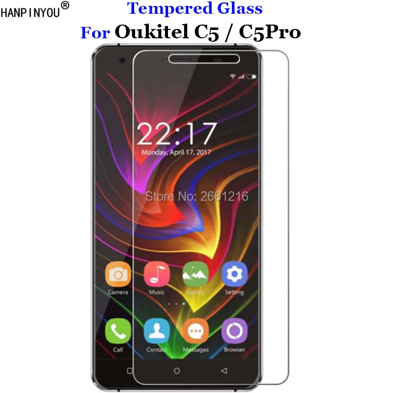 Для Oukitel C5 Pro закаленное стекло 9H 2.5D Премиум Защитная пленка для экрана / 5 0&quot |