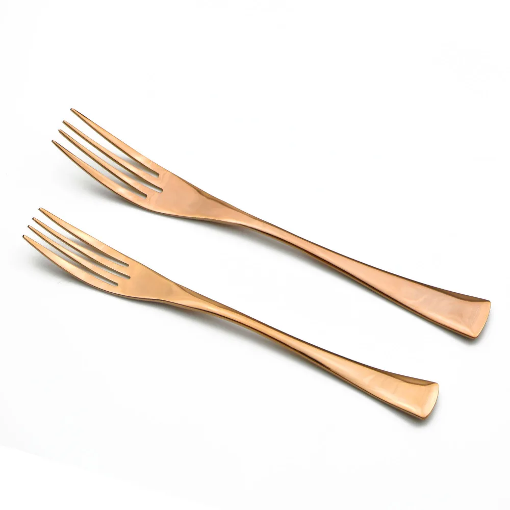 Набор посуды из нержавеющей стали 304 набор столовых приборов розового золота