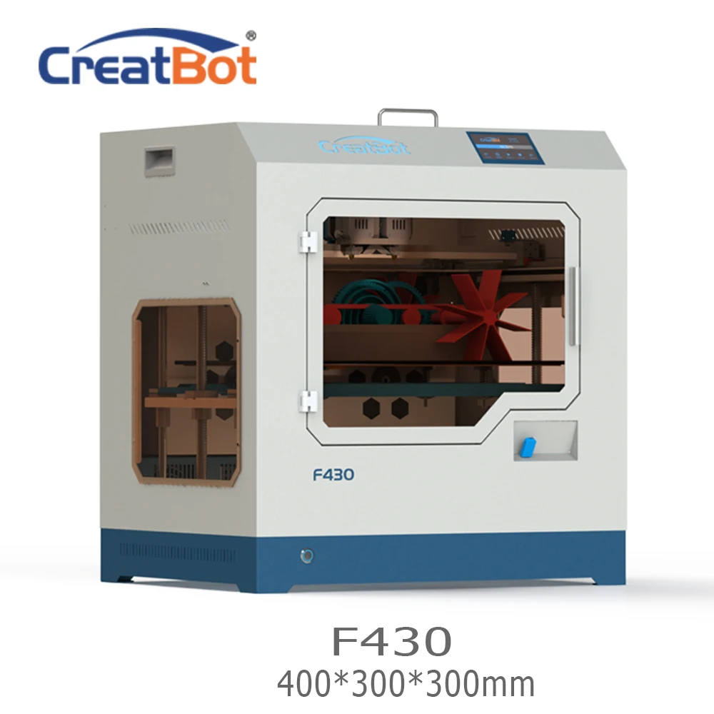 Бесплатная доставка F430 400*300*300 мм CreatBot PEEK 3D принтер двойной экструдер 1 75 PLA ABS