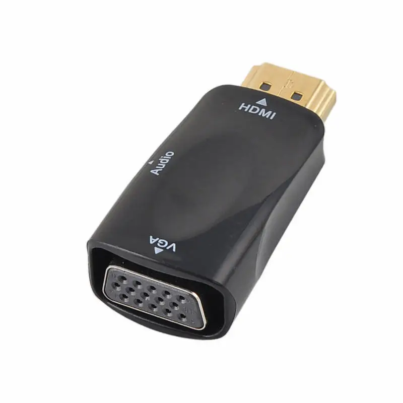 HDMI к VGA конвертер с аудио кабелем папа женскому для ПК ноутбука планшета