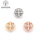 Somsoar ювелирные изделия, Ирландия, цветок, горка, подвески, подходит для 10 мм сетчатых браслетов и кожаных браслетов, аксессуары 10 шт.лот