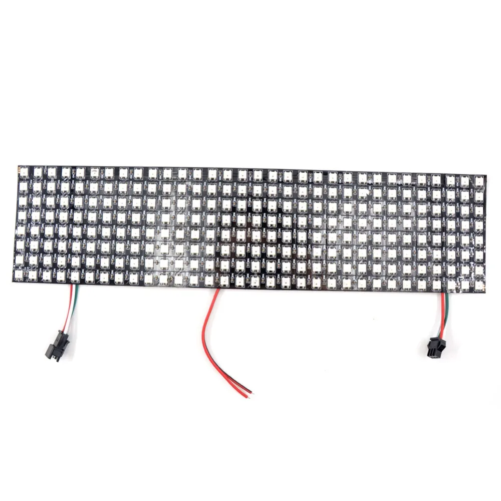 8*32 полноцветный WS2812B Панель SK6812 Панель WS2812 5050 RGB SMD гибкий светодиодный пиксель Панель светильник DC5V белый, черный, pcb