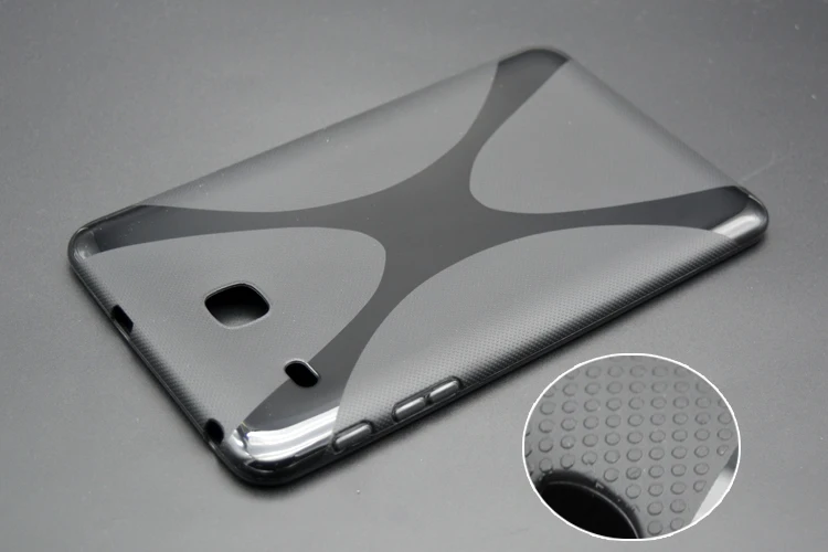 Противоскользящий матовый чехол X Line из мягкого силикона и резины гелевый Чехол