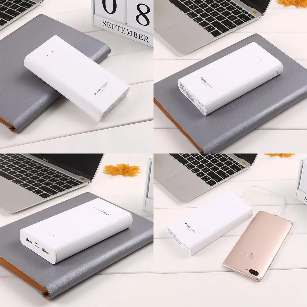 Durable Portable Large Capacity Dual USB Power Bank Mobile Cable Lighting Interface Micro 5V 2 1A | Мобильные телефоны и