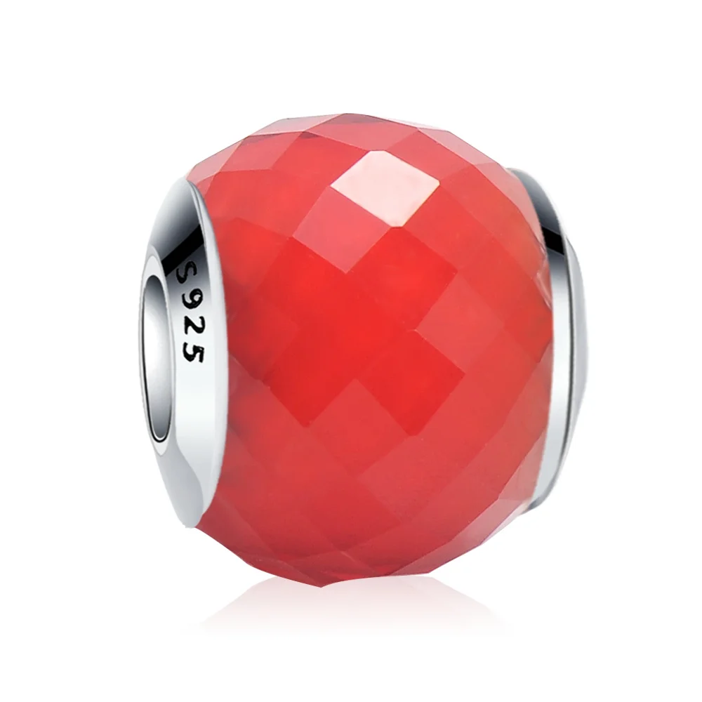 Новый браслет Suplush из стерлингового серебра 925 пробы стеклянный бусина