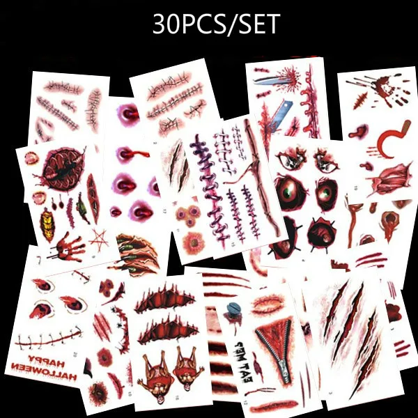 30 шт. водостойкие Временные татуировки наклейки для боди арта|temporary tattoos body art|body