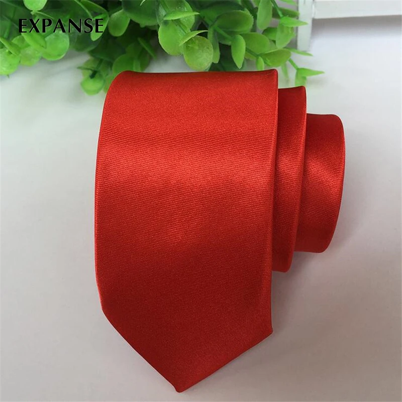 Fashion Slim Narrow Ties For Men/Women Skinny Solid Color Satin 5cm Gorgeous Dancers Neckties Free Shipping | Аксессуары для