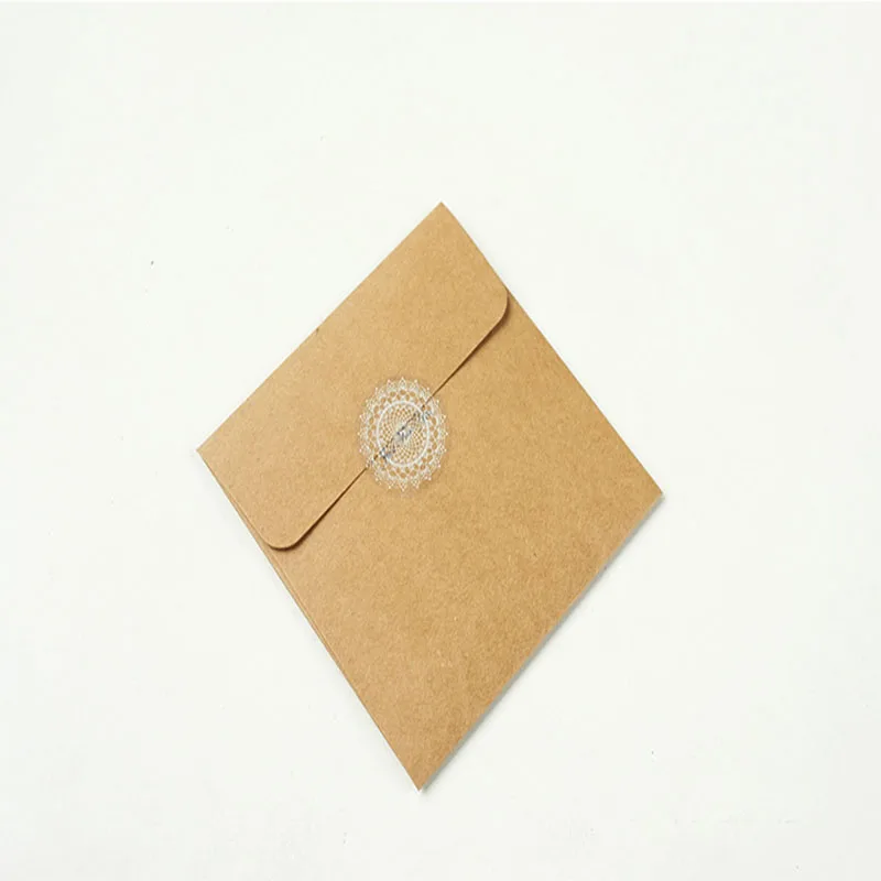3 шт. квадратный конверт для CD бумаги Kraft Airmail классический креативный офисный